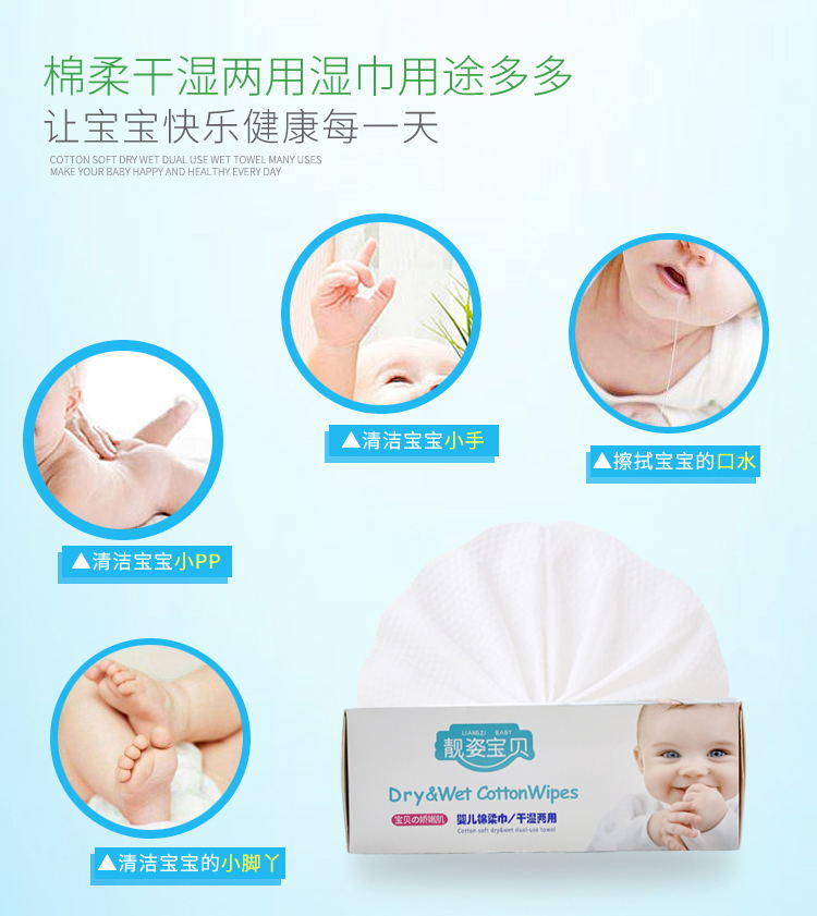 All-cotton disposable face towels, cotton soft towels, cleansing towels, beauty towels, non-compressed towels, dry and wet dual-purpose towels, face towels Application Scenario
