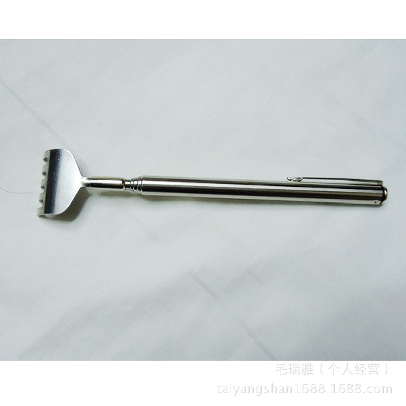 伸缩不锈钢不求人抓背 太阳山创意便携式可伸缩不锈钢痒痒挠批发