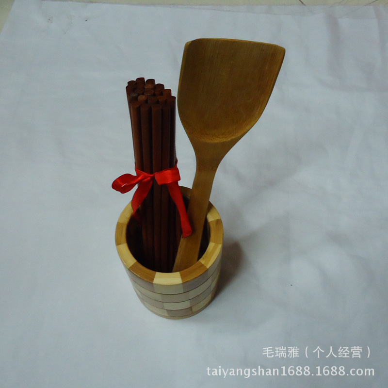 Factory Direct Sales Sun Mountain High-Grade Bamboo And Wood Tableware Set Natural Environmental Protection Bamboo And Wood Tableware Wholesale Price Application Scenario