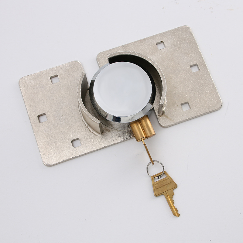 浦江厂家供应 BRAVO牌73mm冰球圆锁 一字铜钥匙圆钢锁防盗门锁产品图