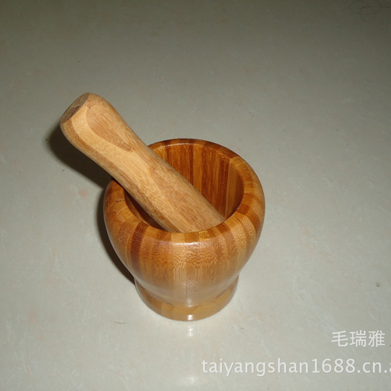 厂家直销 竹制蒜钵 捣蒜器 竹胶板蒜钵 环保蒜钵