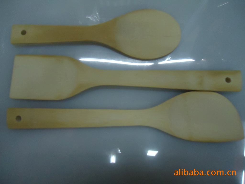厂家直销不粘锅铲沙拉铲 天然环保餐具 木质厨具产品图