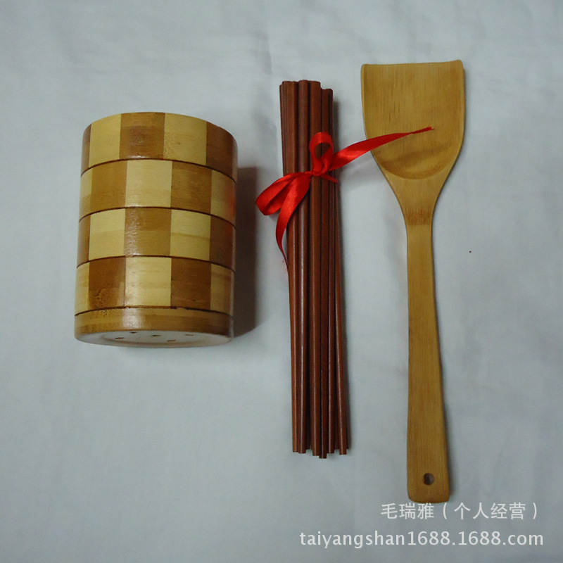 Factory Direct Sales Sun Mountain High-Grade Bamboo And Wood Tableware Set Natural Environmental Protection Bamboo And Wood Tableware Wholesale Price Specification drawing