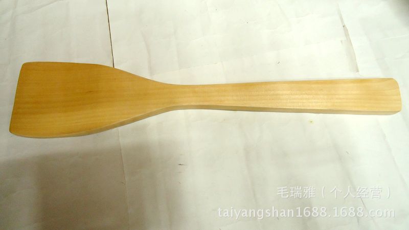 进口天然无毒环保木锅铲 不粘锅专用木铲 炒菜铲批发 厨房用具细节图