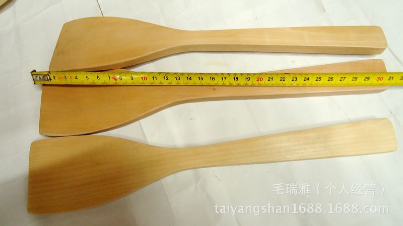 进口天然无毒环保木锅铲 不粘锅专用木铲 炒菜铲批发 厨房用具产品图