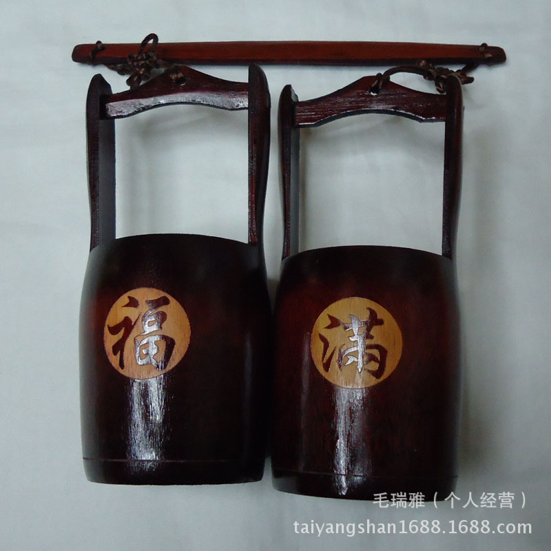 2018 New Chinese Style Classical Craft Bamboo Products Manfu Craft Bucket High-Quality Supply Of Grandchildren Bucket