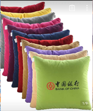 Customized LOGO, enterprise advertisement, cushions, headrest covers, white super soft short plush fabric Specification image