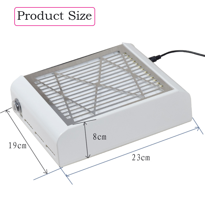Nail cleaner Japanese filter single fan nail dust machine 40W high power vacuum Application Scenario
