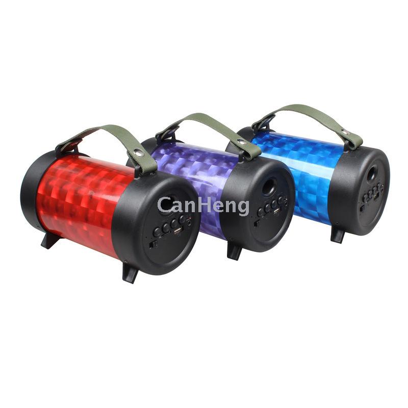 The M21 new portable seven-color flashing Bluetooth speaker with TF card, USB flash drive and FM radio is a portable speaker