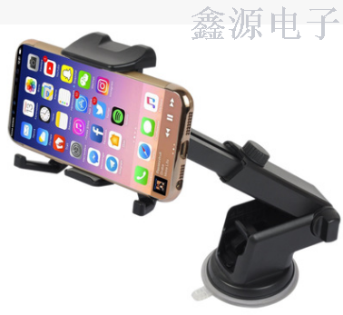 汽车车载手机支架伸缩杆硅胶导航手机支架产品图