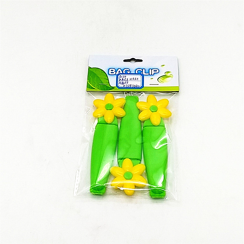 Food sealing clips, colorful cartoon sunflower clips, snack sealing clips, milk powder and tea preservation moisture-proof sealing clips Specification image