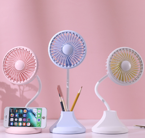 Desk lamp fan, USB multi-functional charging fan, student desktop fan