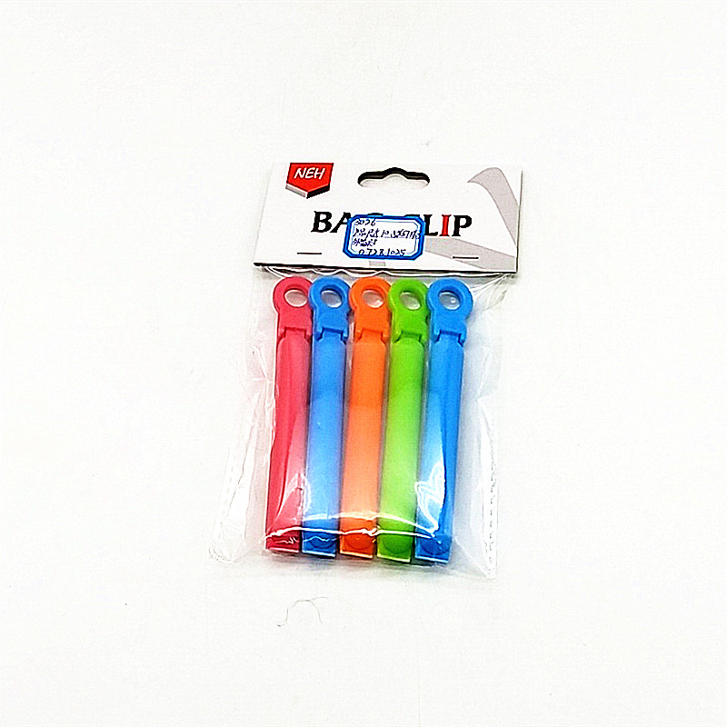 彩色茶叶食品袋密封夹食物保鲜夹子糖果色密封夹