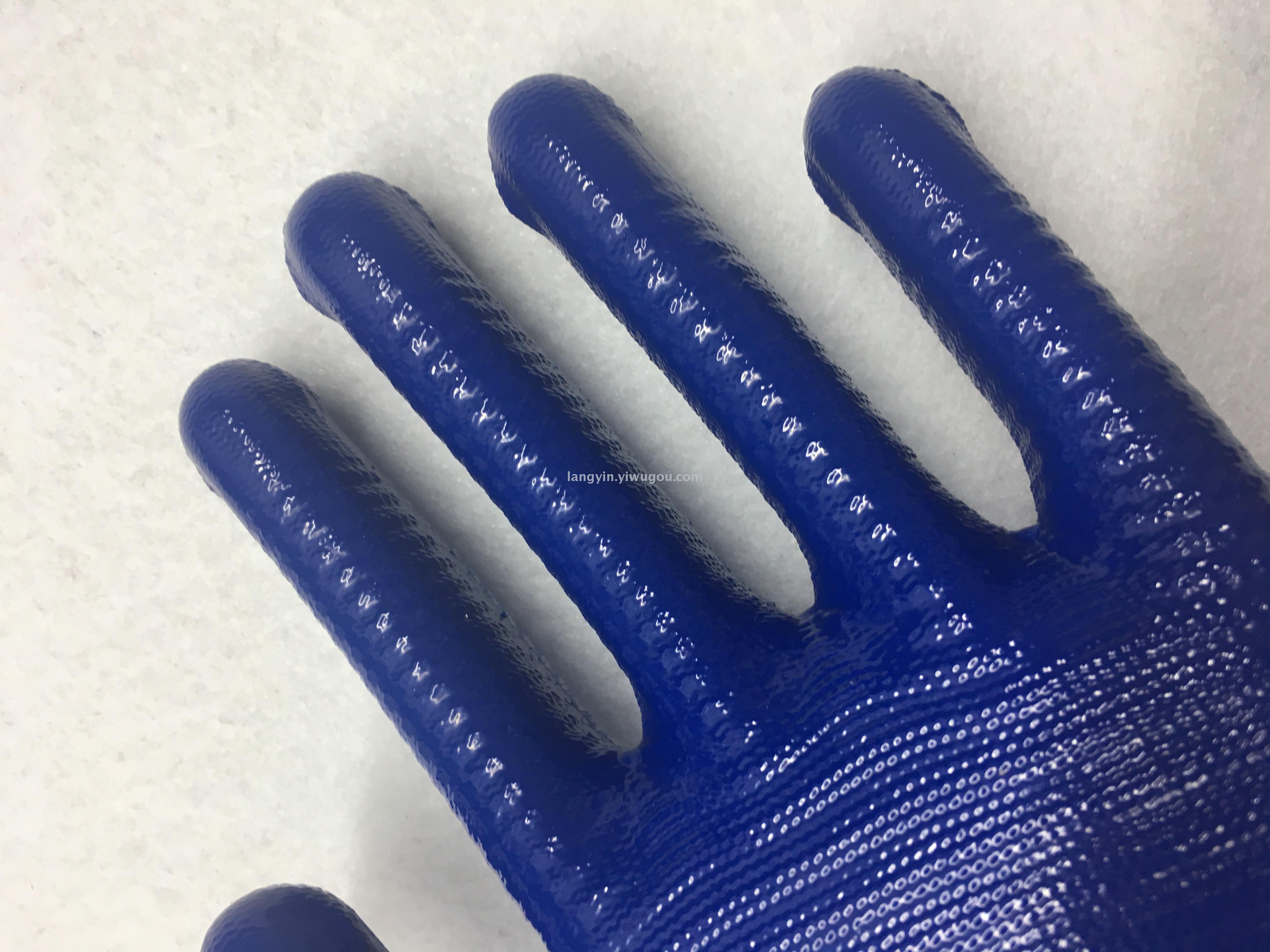 Yu 錱 - protection expert billion hand nylon zebra nitrile latex slide 13 needle work labor insurance gloves thumbnail