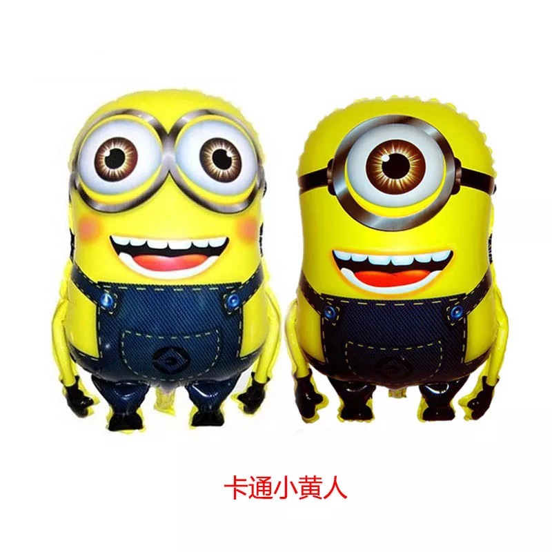 《秀佰年》卡通小黄人铝膜气球节日儿童玩具生日装饰布置气球