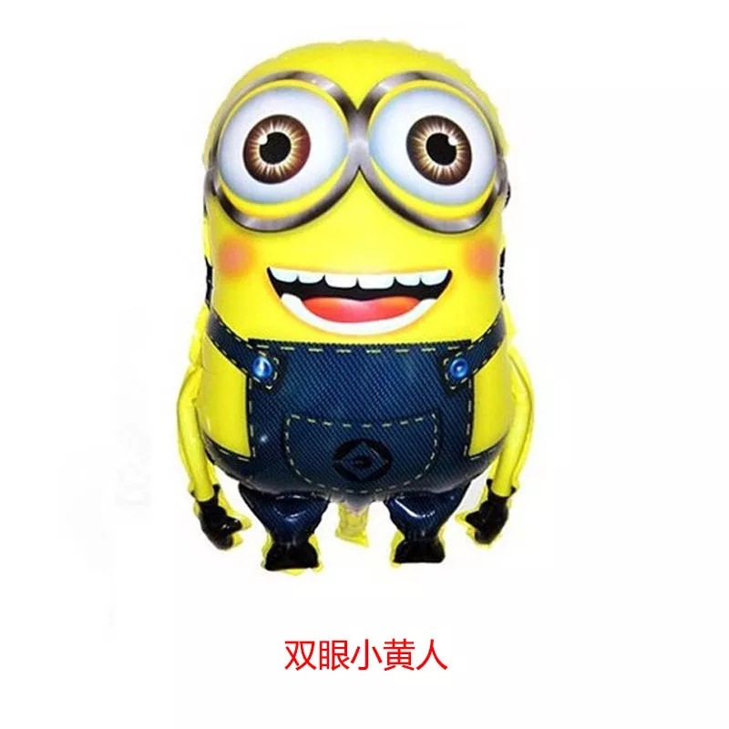 Dibujos animados minions película de aluminio globos festival niños juguetes cumpleaños decoración decoración globos Specification image