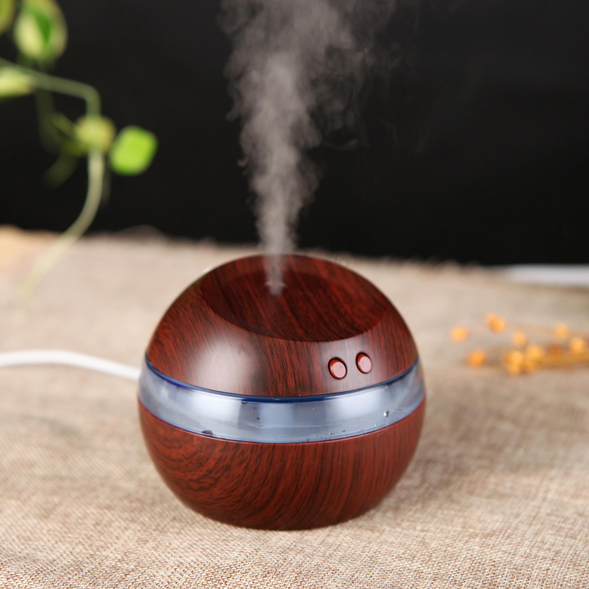 USB木纹加湿香薰机加湿器 车载加湿器
