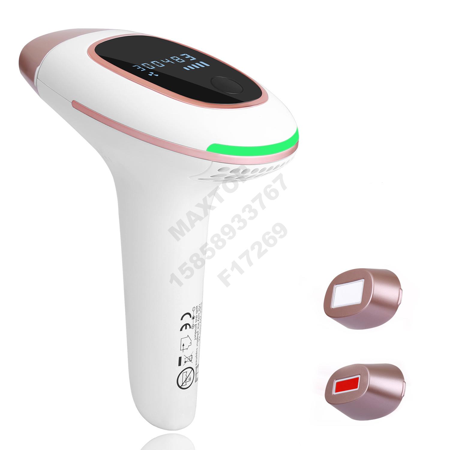 The new full-body light LCD hair removal device is a safe, painless and portable photonic hair removal device for home use Specification image