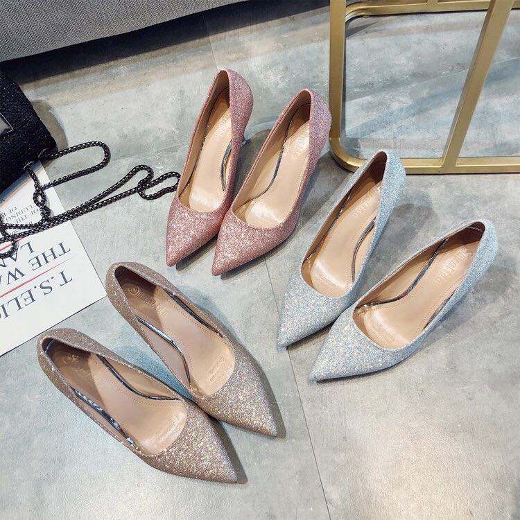 渐变色高跟鞋？？产品图