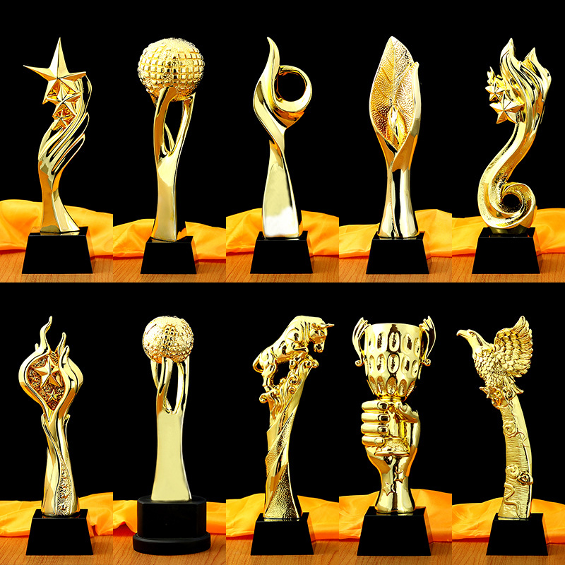 Resin trophies, crystal trophies, free laser engraving, commemorative ornaments, factory direct sales, in stock details Picture