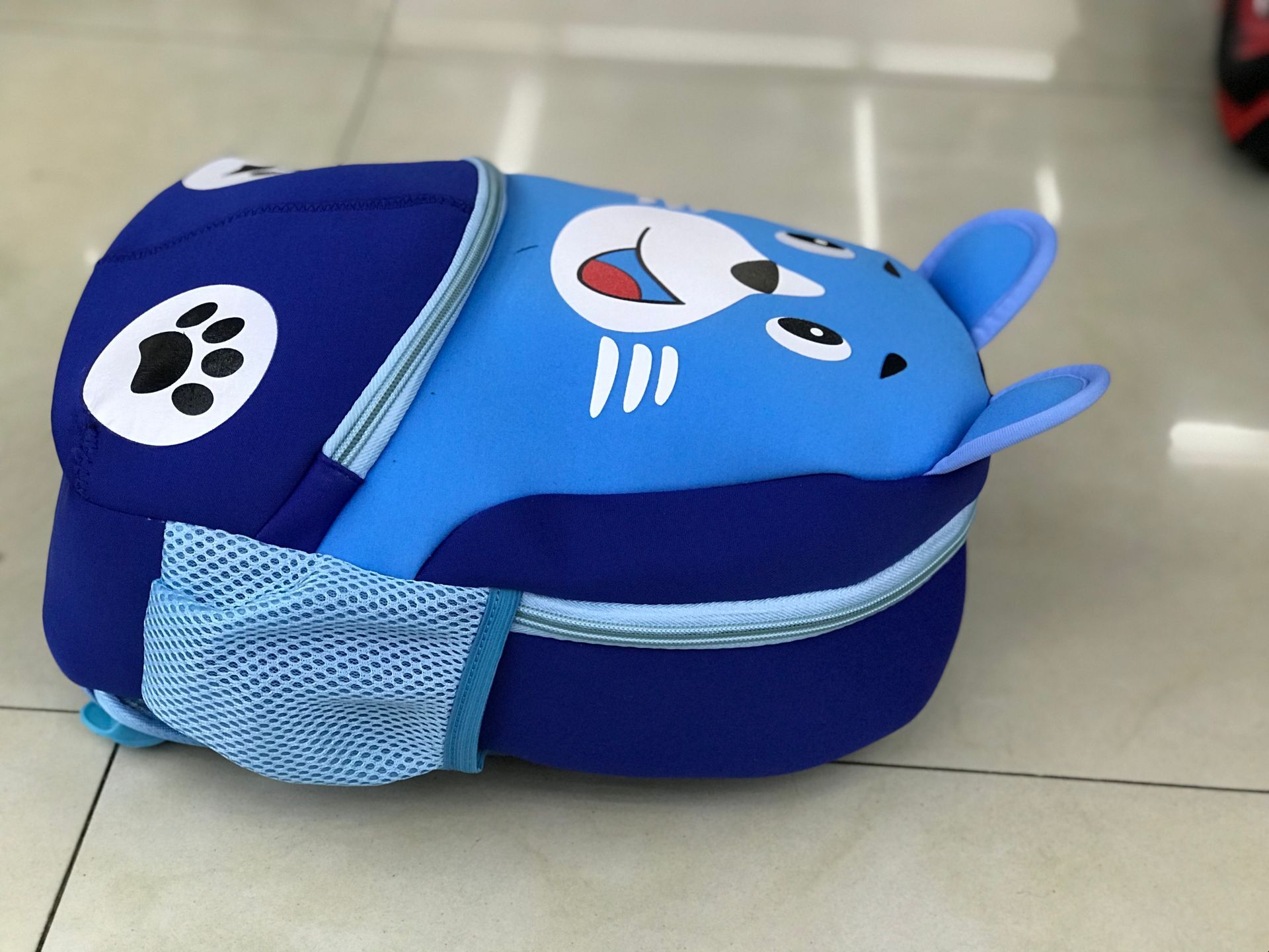 Diving material, puppy backpack, pirate children's backpack, dinosaur cartoon schoolbag, owl student schoolbag Specification image