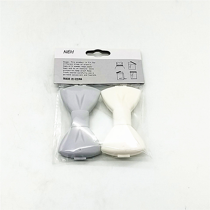 Cartoon bow seal clip, food preservation seal clip, food bag sealer, plastic bag snack clip Specification image