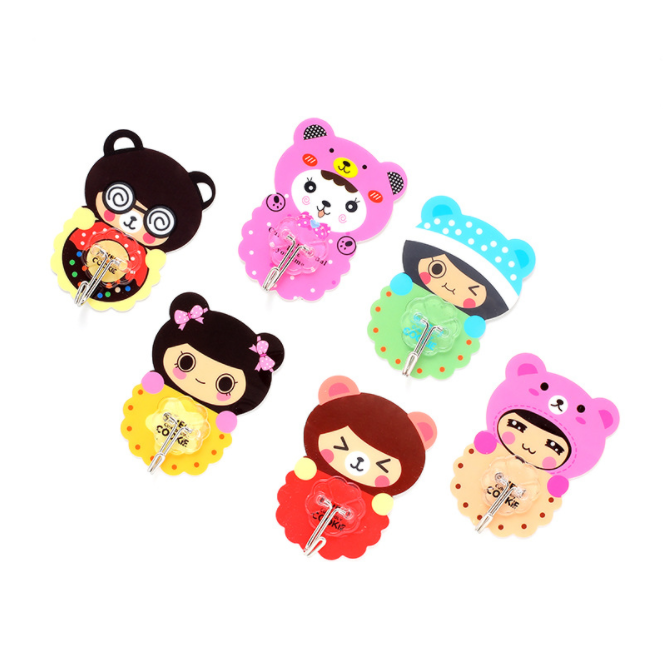 Cute cartoon powerful traceless hook that can be reused without leaving any trace details Picture