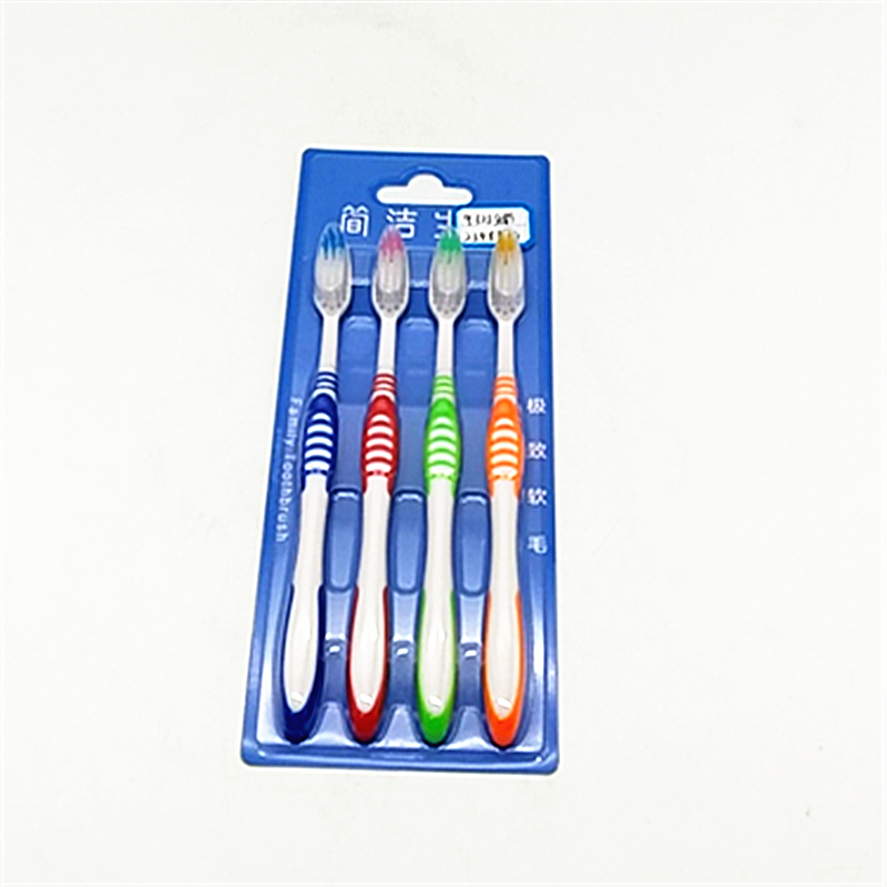 Yako Ultimate Soft bristle toothbrush 4 bamboo charcoal soft bristle adult toothbrush Adult home travel toothbrush