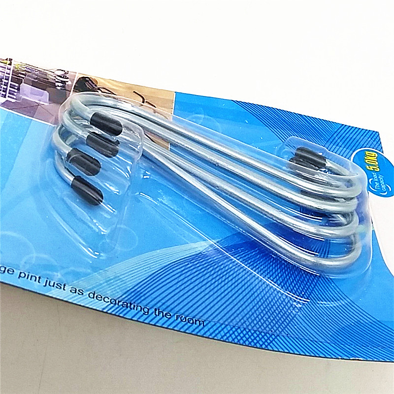 Multi-functional household stainless steel S-shaped iron hook, kitchen clothes S-hook, metal S-hook, 4-inch small size Specification image