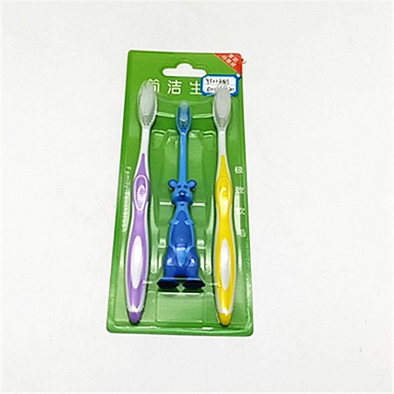 Jaco Ultimate Soft Bristle Toothbrush Family set 3 bamboo charcoal soft bristle toothbrushes for home travel