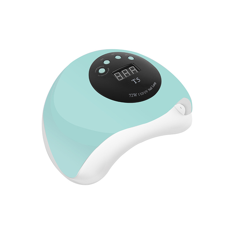 新款 72w速干光疗机美甲灯 T5智能感应led光疗灯产品图