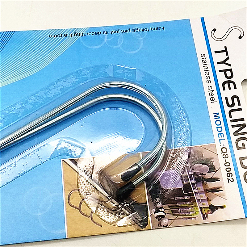 Multi-functional household stainless steel S-shaped iron hook, kitchen S-hook metal hook, 8-inch large S-hook Specification image
