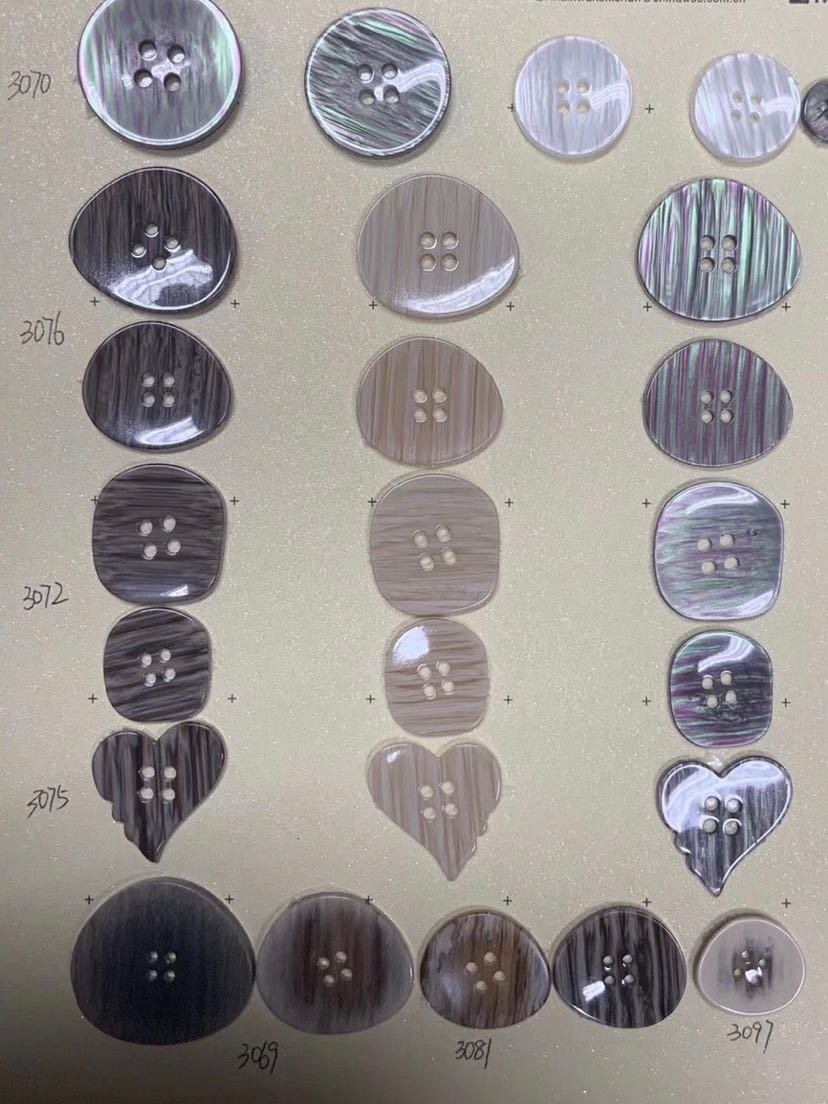 各种树脂异形钮扣细节图