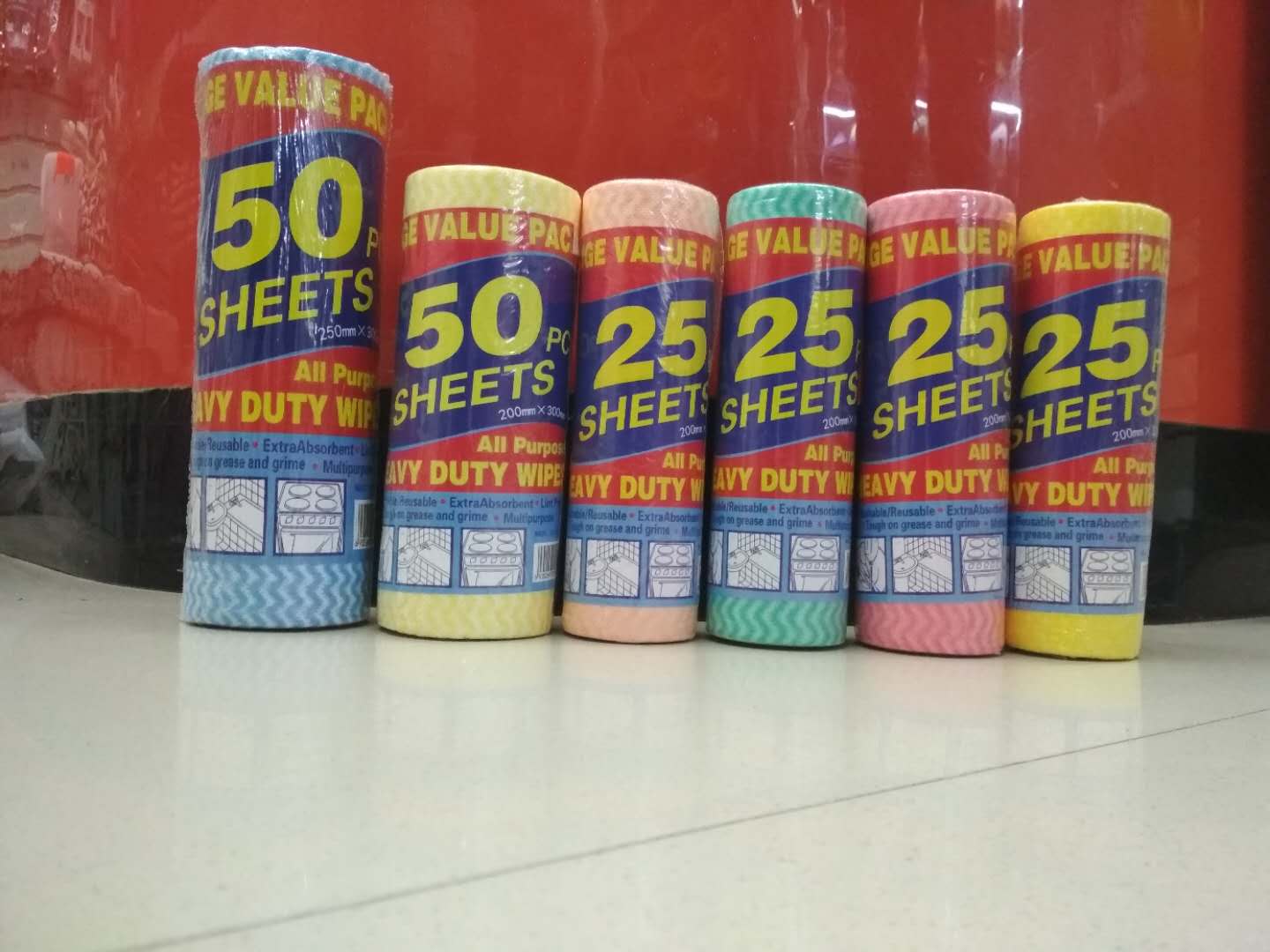 50张25*30cm无纺布抹布洗碗布家居百洁布不沾油一次性抹布