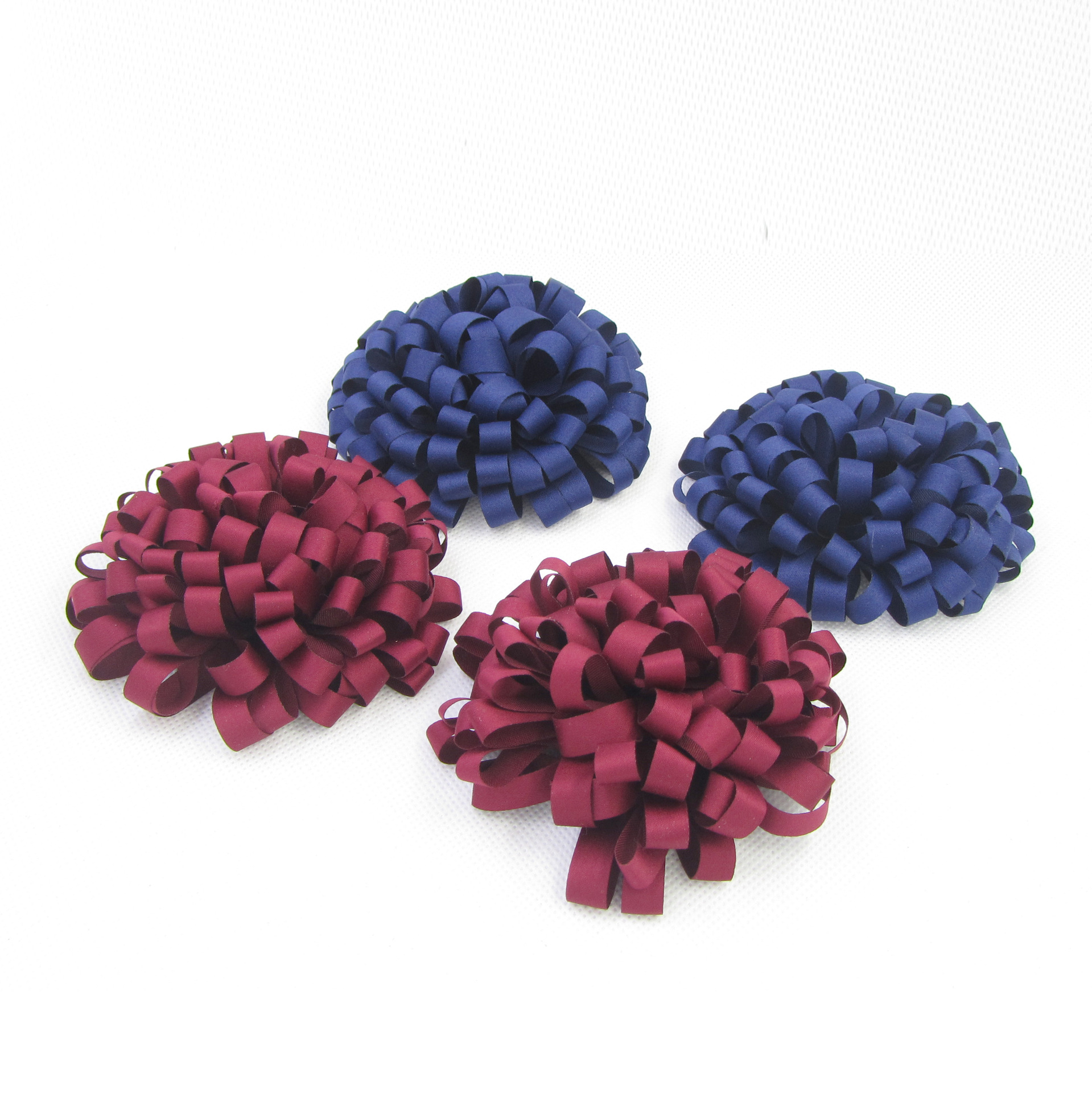 【厂家直销】韩版雪纺双色玫瑰波浪胸花 儿童发饰，帽花