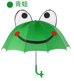 Creative children's umbrella 3D stereoscopic umbrella surface cartoon umbrella, creative handle Blue Star kindergarten umbrella details Picture