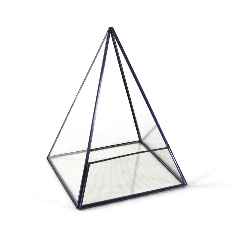 Medium pyramid glass garden plant garden container