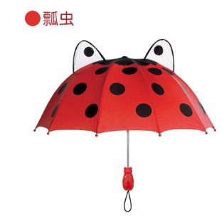 Creative ladybug children's umbrella, 3D stereoscopic umbrella surface, cartoon umbrella, creative handle, Blue Star, kindergarten umbrella