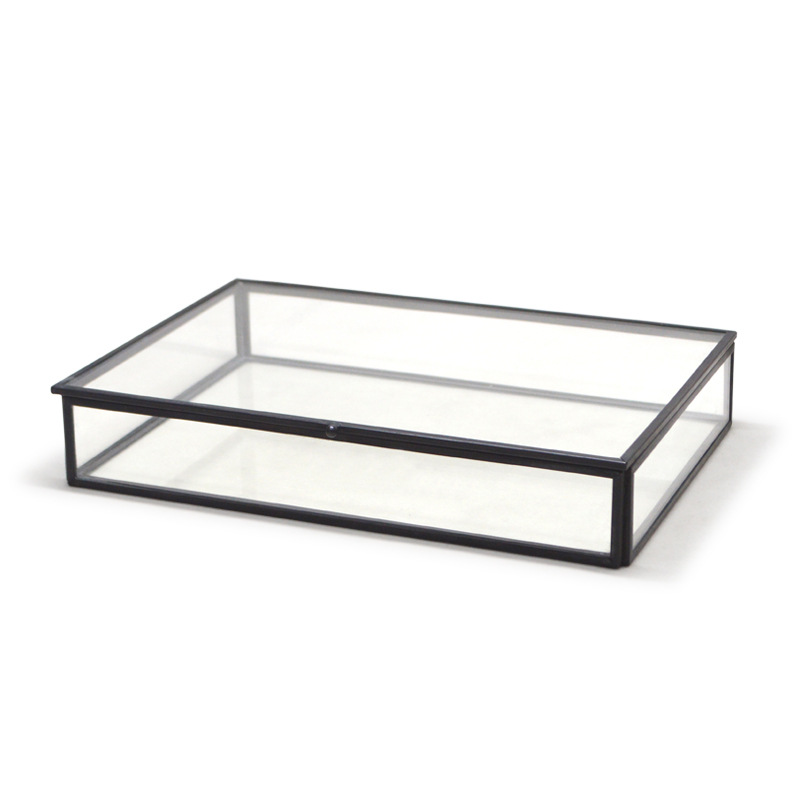 复古风大长方形珠宝收纳盒 居家首饰珠宝展示盒