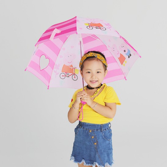 Customized wholesale of children's umbrellas, piggy umbrellas, creative and transparent, cute cartoon umbrellas for primary school students and children details Picture