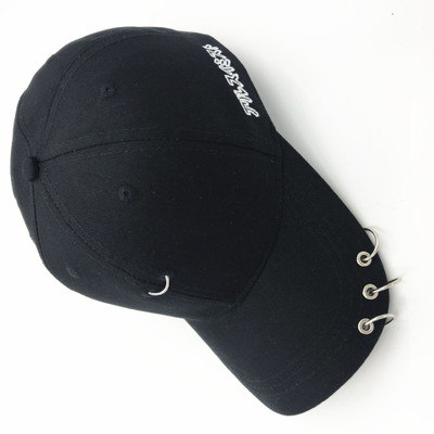 New Korean-style nose embroidery Korean hat, personalized ring baseball cap, baseball cap, fashionable advertisement men's and women's sun hat Specification image