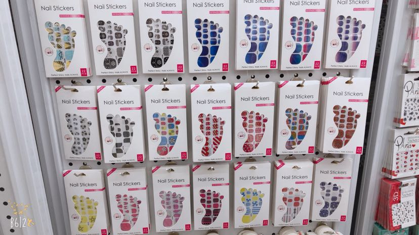 22片新款脚趾指甲贴美甲饰品