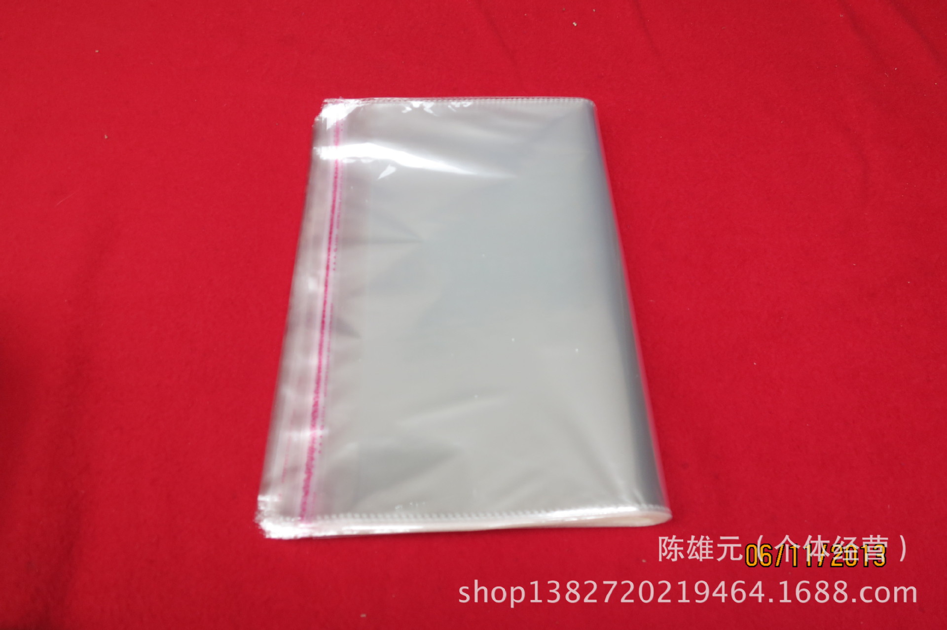 现货销售 OPP不干胶自粘袋 透明opp服装自粘袋细节图