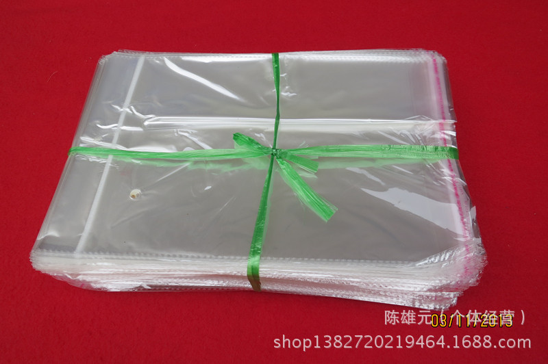 厂家直销 OPP不干胶自粘服装袋 透明包装饰品袋产品图