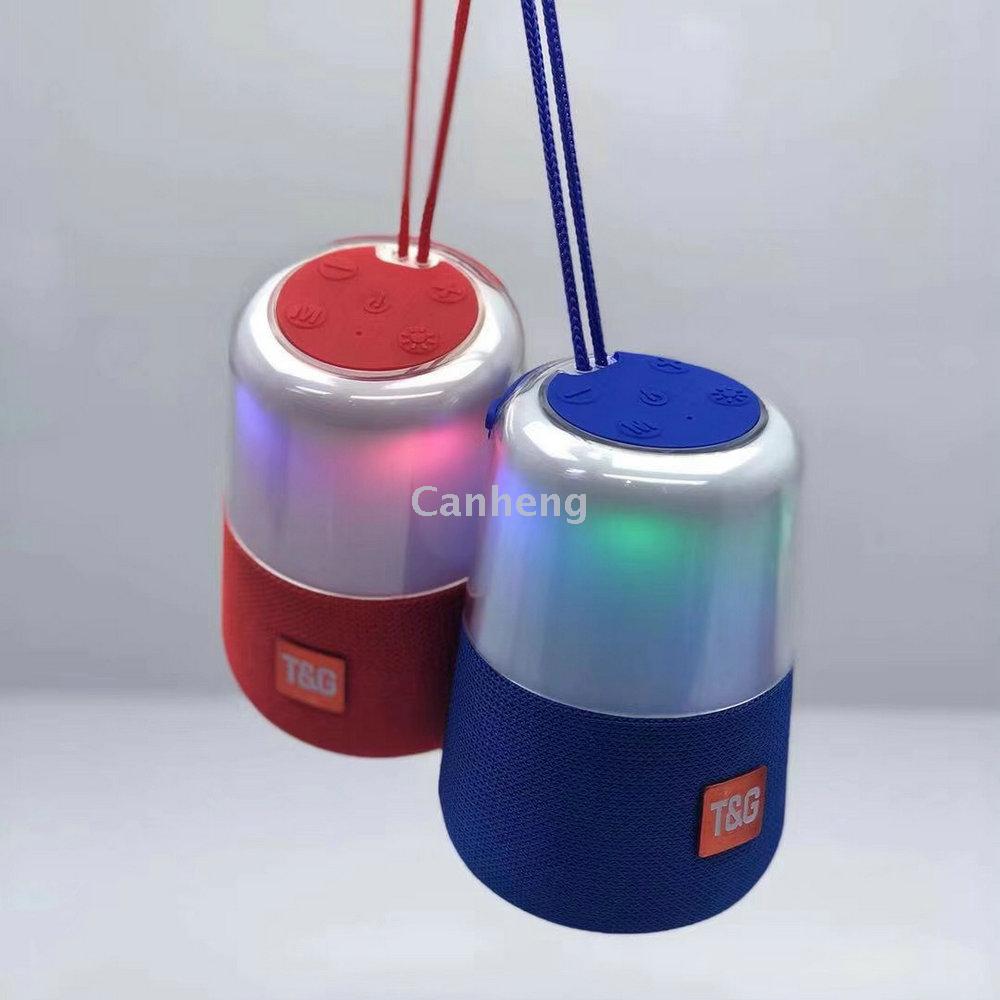 TG168 Wireless LED seven-color light Bluetooth speaker Radio Outdoor portable card speaker Gift speaker