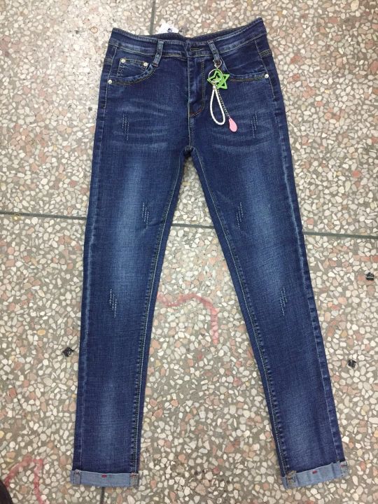 The Korean version of the stretchy girl's denim feet n12 Specification image