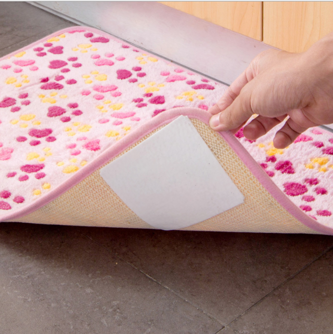 Non-woven fixed carpet tape double-sided tape 4 pieces with strong anti-slip adhesive