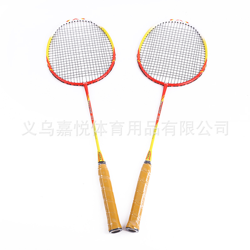 厂家直销羽毛球拍铝合金一体羽毛球拍双拍体育用品健心牌羽毛球拍产品图
