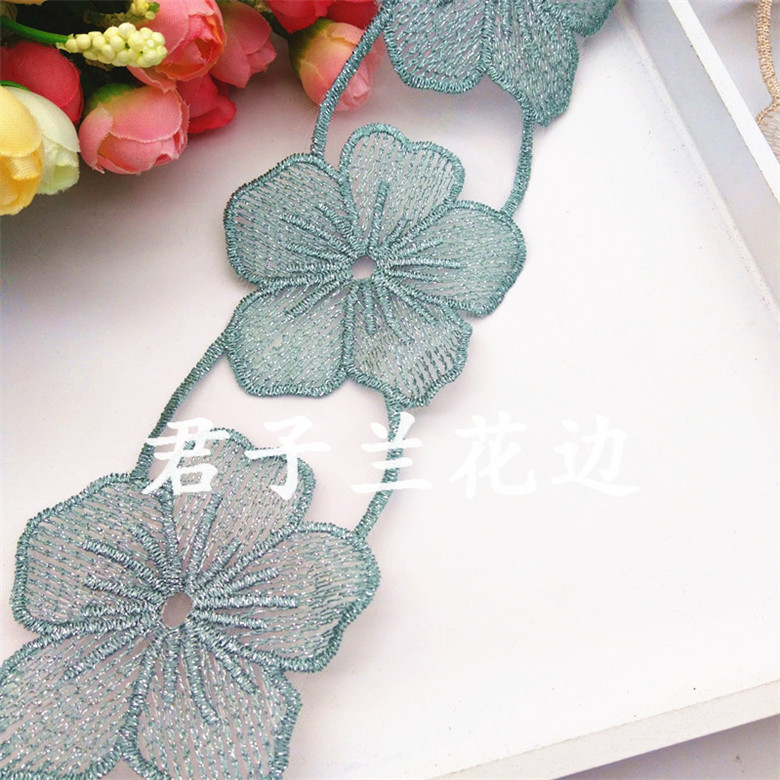 High-end barcode gold line flower Specification image