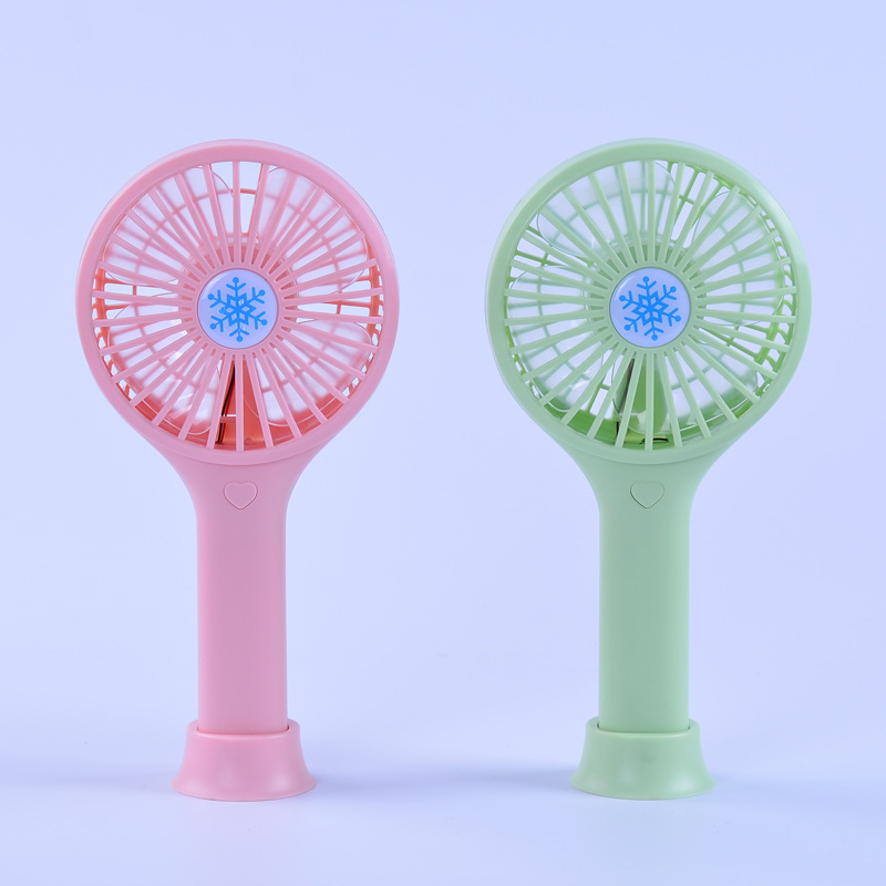 Macaron creative small fan office desktop mini USB fan rechargeable portable